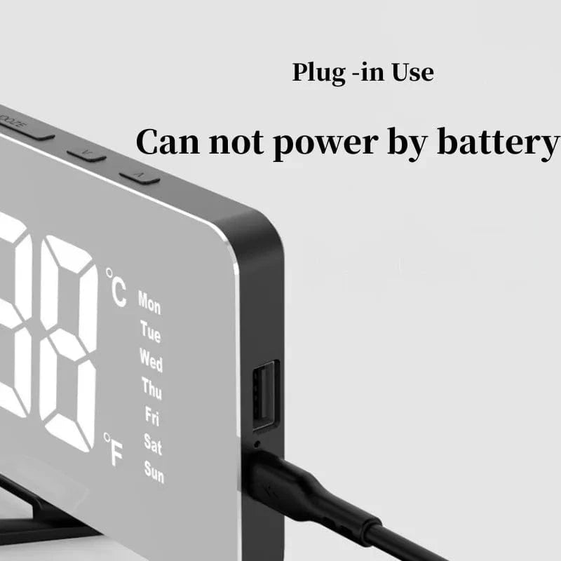 Canvanation Réveil Digital Miroir