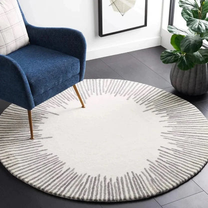 Canvanation L / Diametre 120cm Tapis De Salon Rond - Moelleux Et Doux