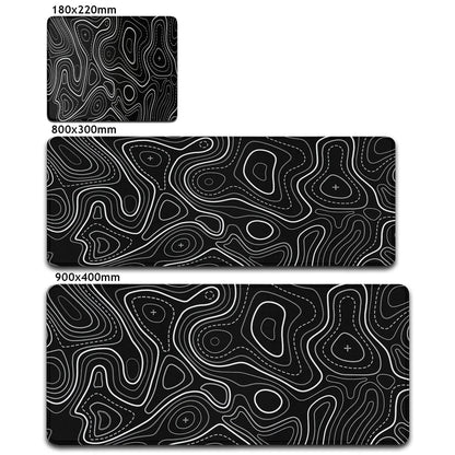 Canvanation 01YL0000342 / 900x400x2mm Tapis De Souris - Noir Et Blanc Effet Optique
