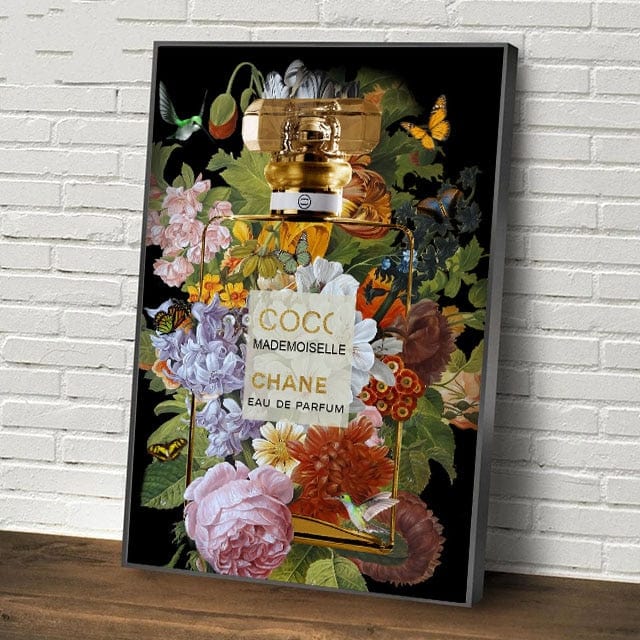 Canvanation 70x100cm / Burgundy Affiche Chanel Parfum Vintage