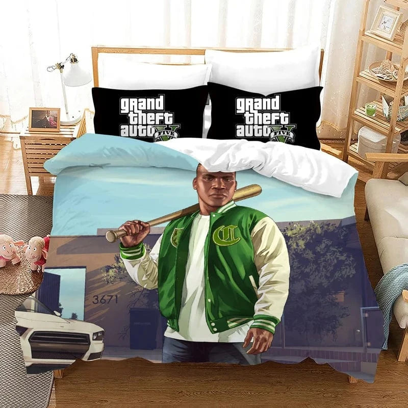 Canvanation 10 / 140x210cm 2pcs Housse De Couette - Game GTA V, Grand Theft Auto 5