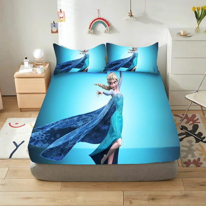 Canvanation 18 / 153x203x30cm Housse de Couette Frozen - Un Voyage Magique au Coeur de l'Hiver