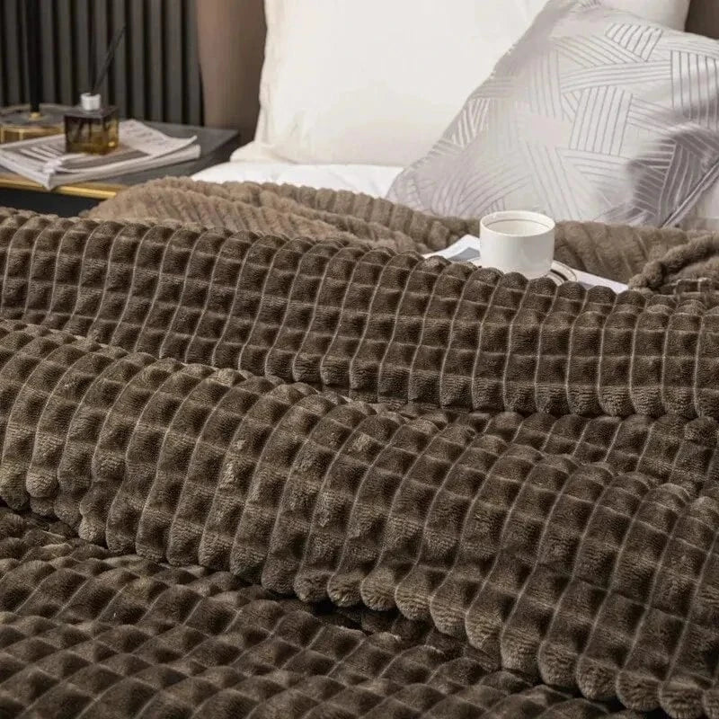 Canvanation 200x200cm / Blanc Couverture Polaire Blanc