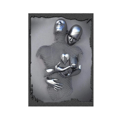 Canvanation 60x90cm / QP10224-C-1 Affiche Statue Romantique Couple