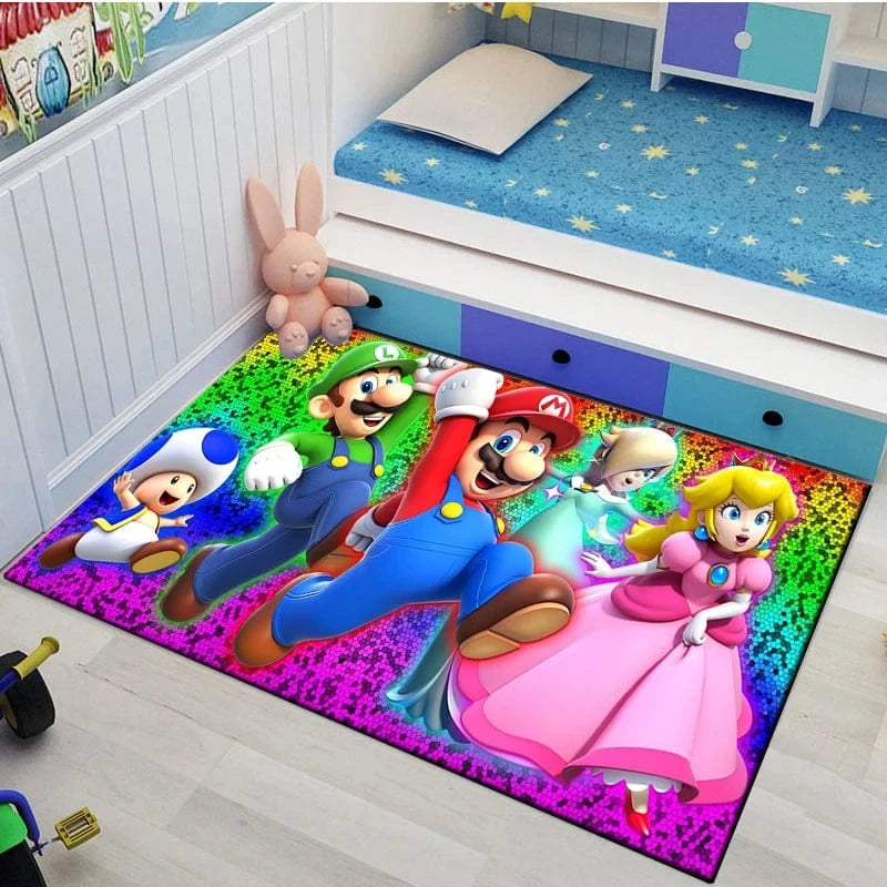 Canvanation Style P / 160x230cm (63x90in) Tapis De Chambre - 3D Super Mario Bros HD