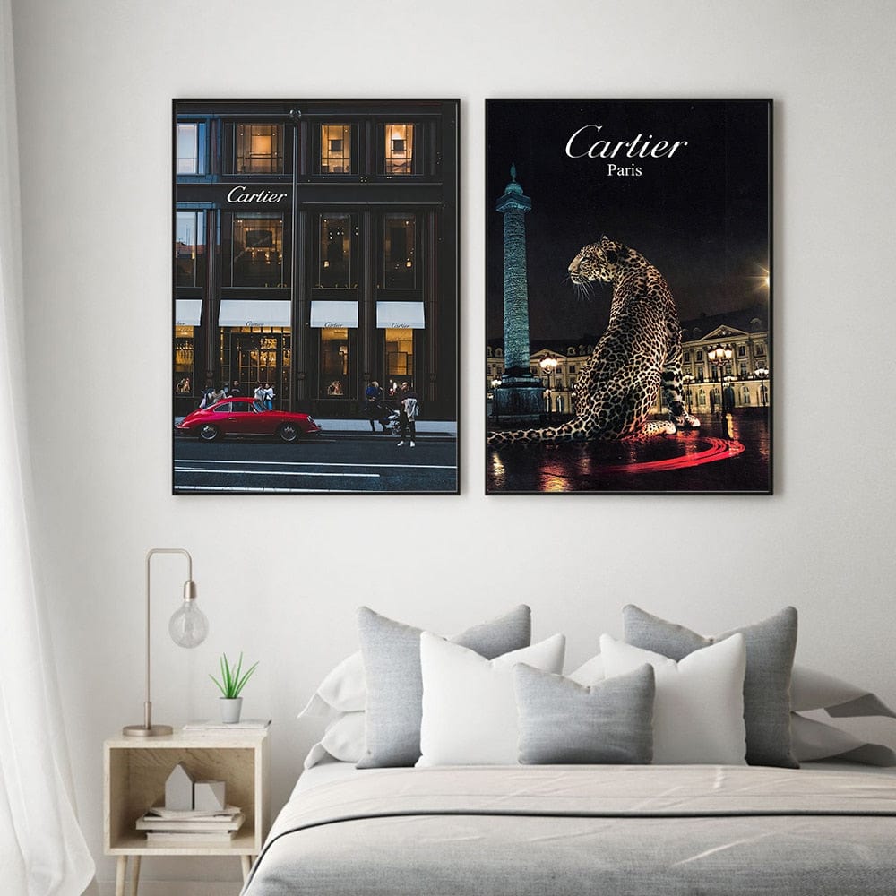 Canvanation Affiche Luxe Cartier Marbre