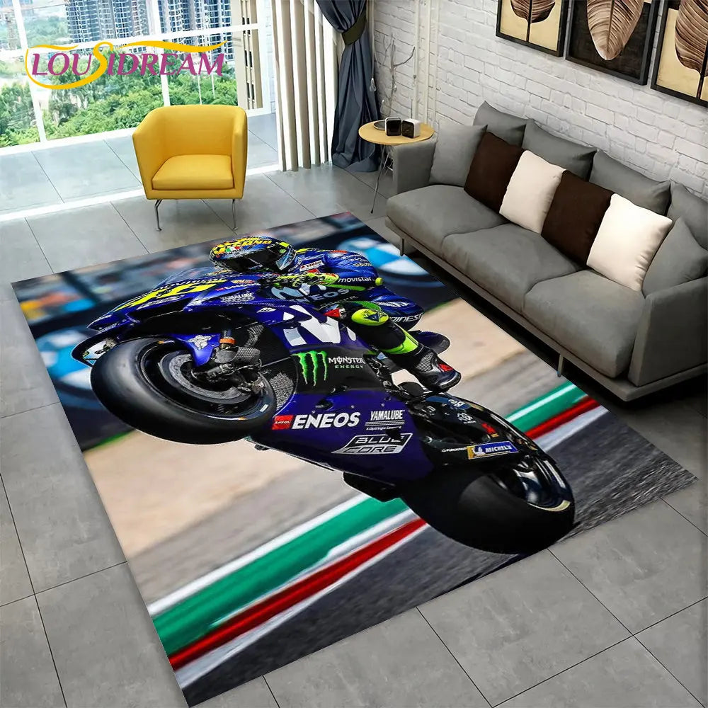 Tapis De Chambre - 3D Moto Racing