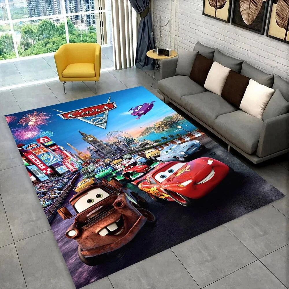 Canvanation 12 / 120x160cm Tapis De Chambre - Cars Lightning McQueen