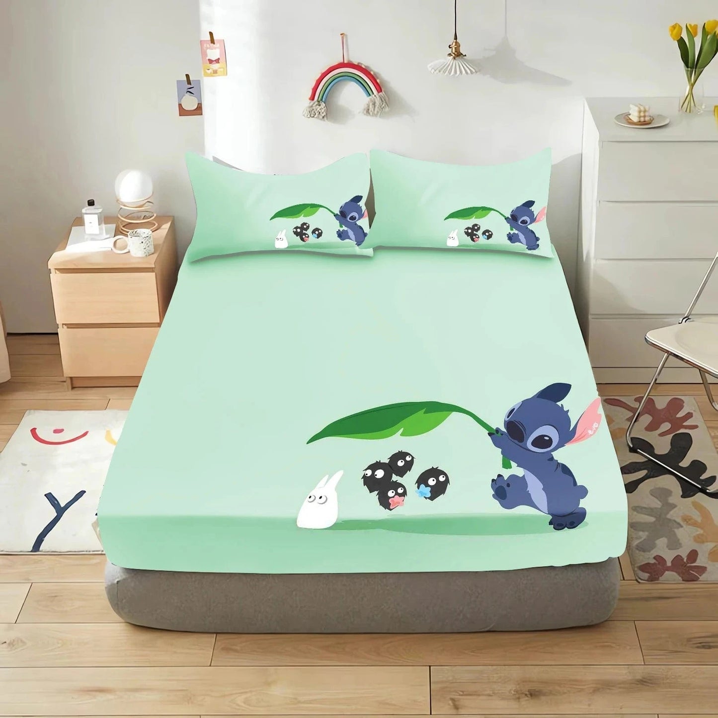 Canvanation 10 / 180x200x30cm Housse De Drap - Stitch 3-Pieces