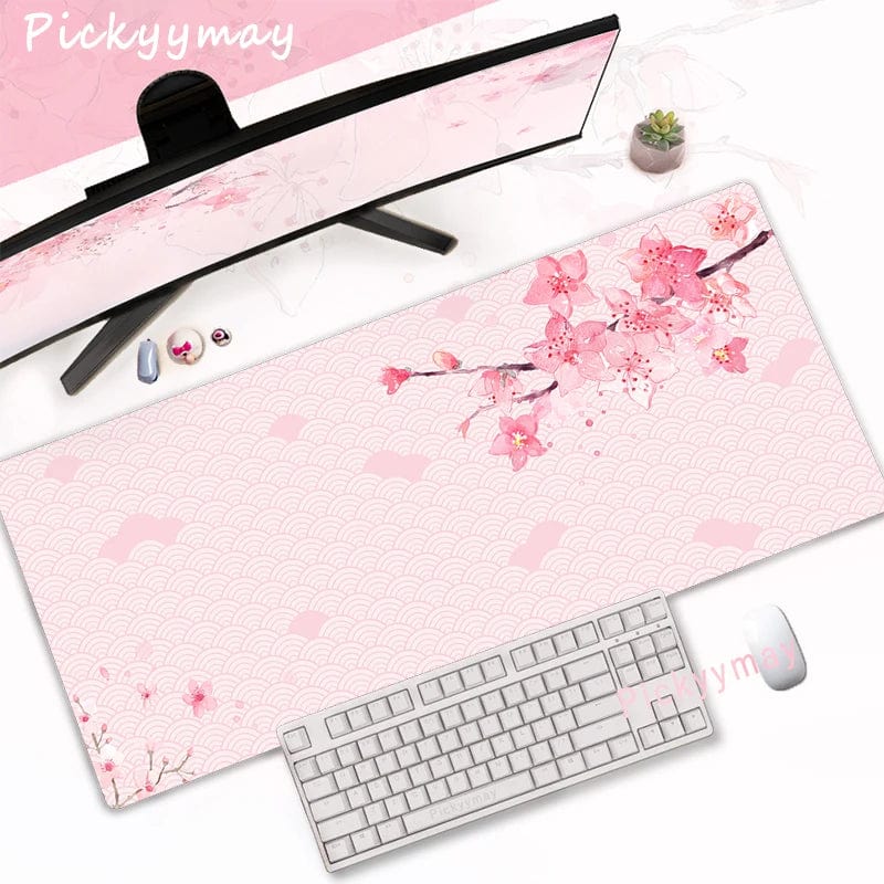 Canvanation WA00155 Sakura (1) / 400x900x2mm Tapis De Souris - Rose Cerisier Fleurie