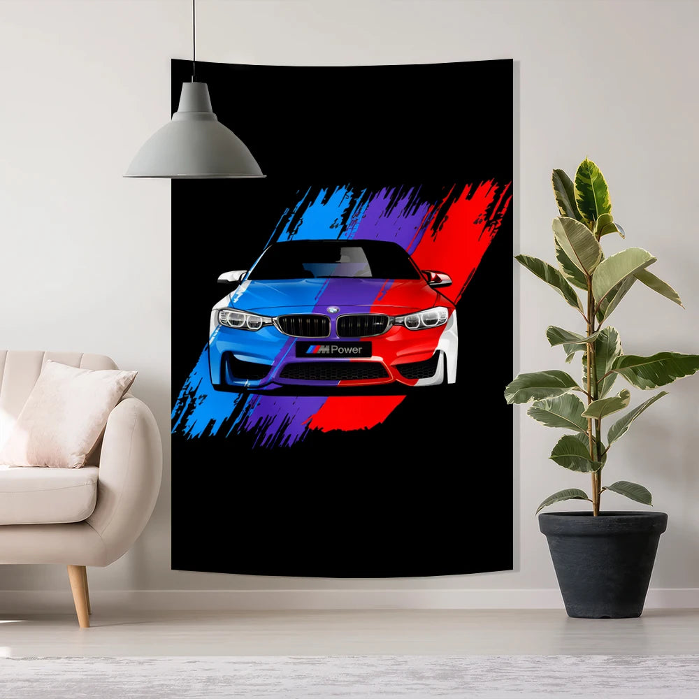 Tapisserie Voiture Bmw 90x150cm