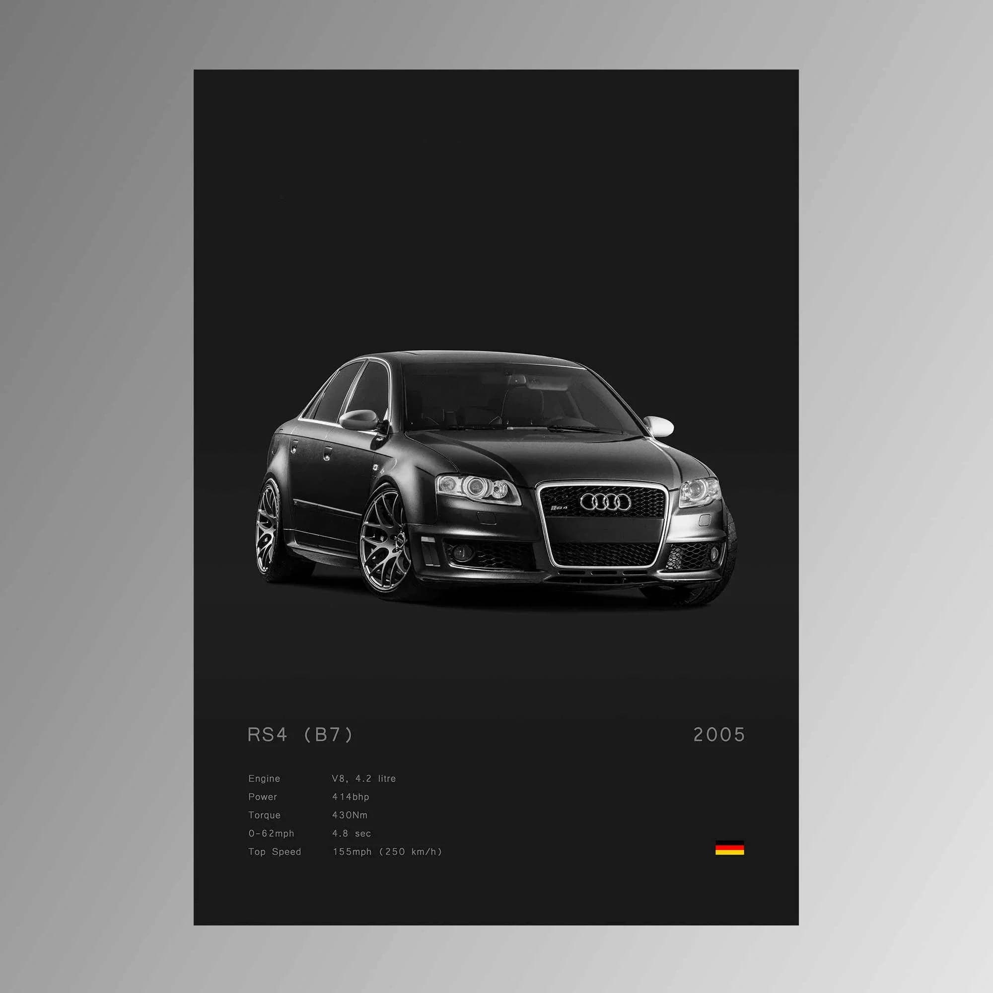 Affiche Moderne Voiture Audi RS4