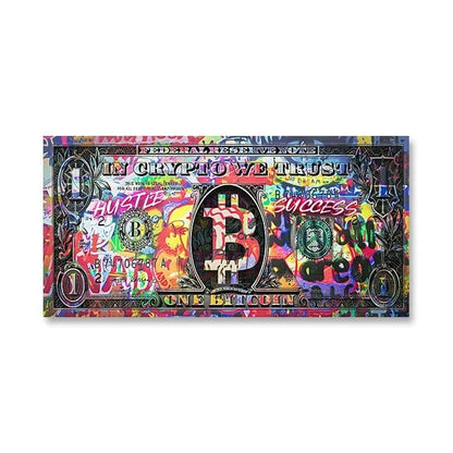 Canvanation SW8721 / 55x110 cm Affiche Pop Art Picsou Billet De Banque