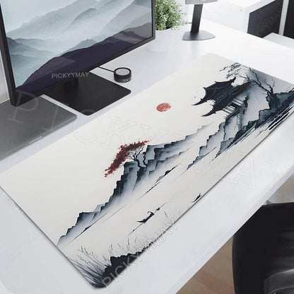 Canvanation WA00111 (7) / 900x400x4mm Tapis De Souris - Paysage Encre Japon
