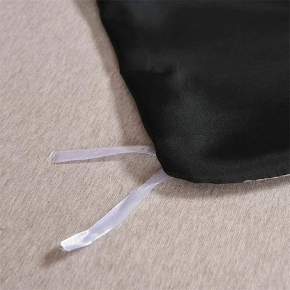 Canvanation Housse De Couette - Satin Noir