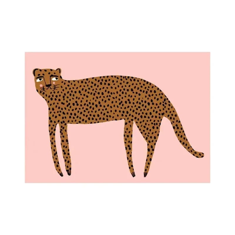 Canvanation CC352-QD / 160x230cm Tapis De Chambre - Animaux De La Jungle Abstrait