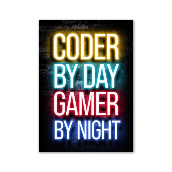 Canvanation Pattern24 / 30x40cm Affiche Chambre Gaming Zone