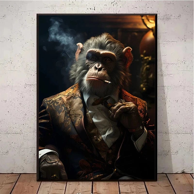 Affiche Singe Vintage Steampunk