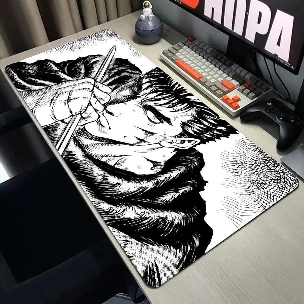 Canvanation BLACK-4 / 900x400x3mm Tapis De Souris - Manga Anime