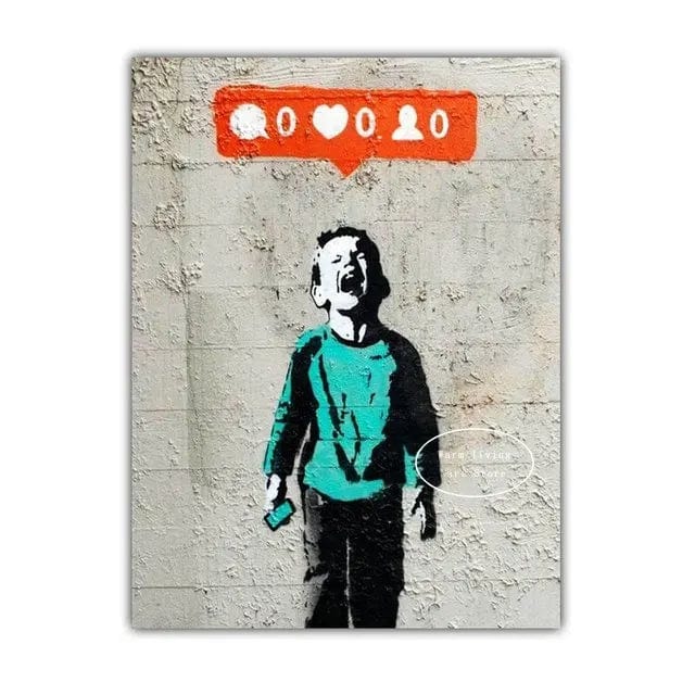 Affiche Banksy Street Art Chambre