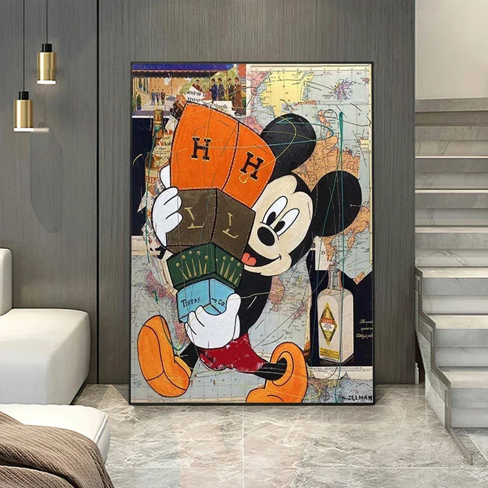 Affiche Graffiti Disney Mickey Mouse