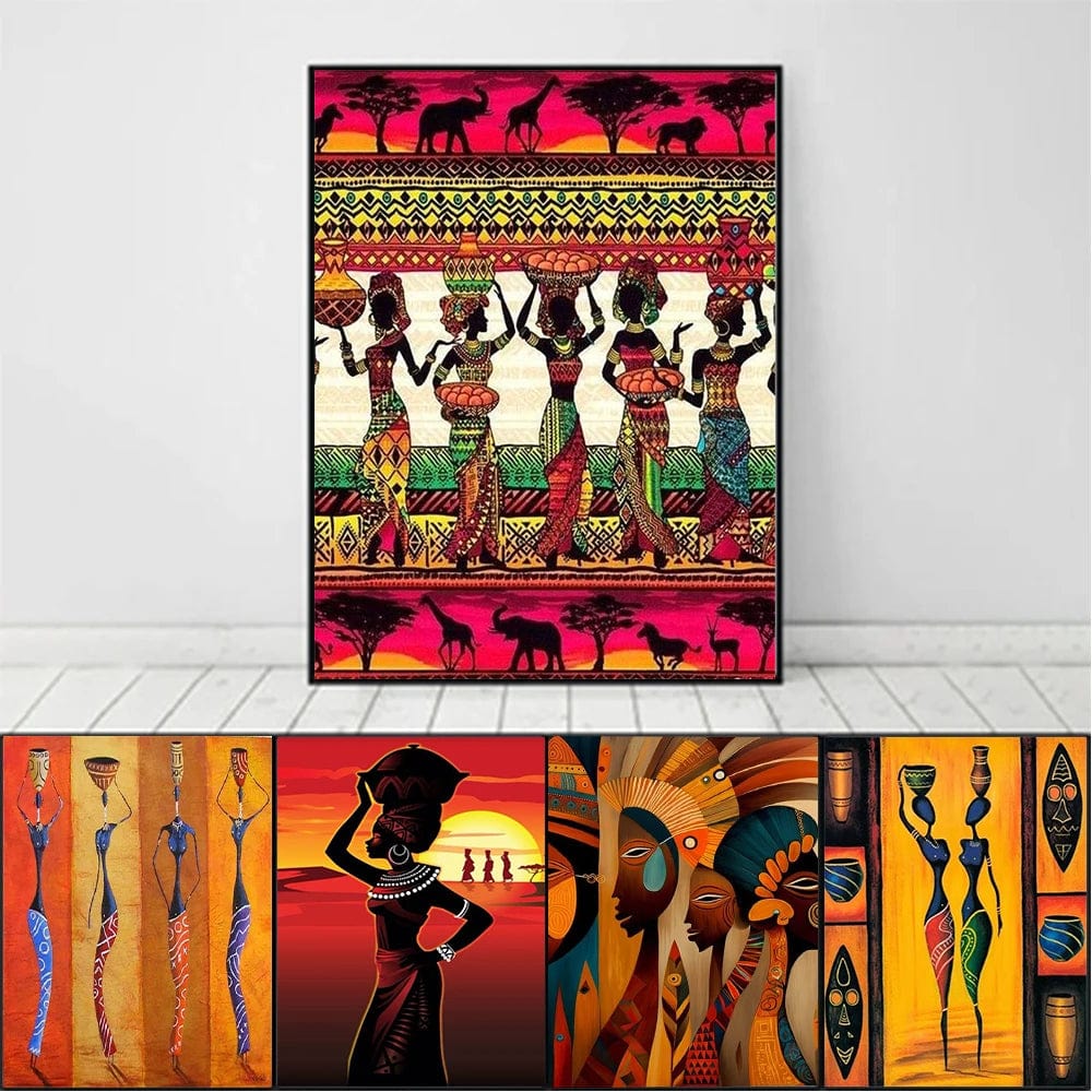 Affiche Africaine Traditionnel