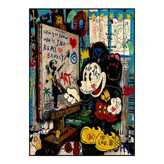 Canvanation SW3043 / 40X60cm Poster Mickey Mouse Peintre