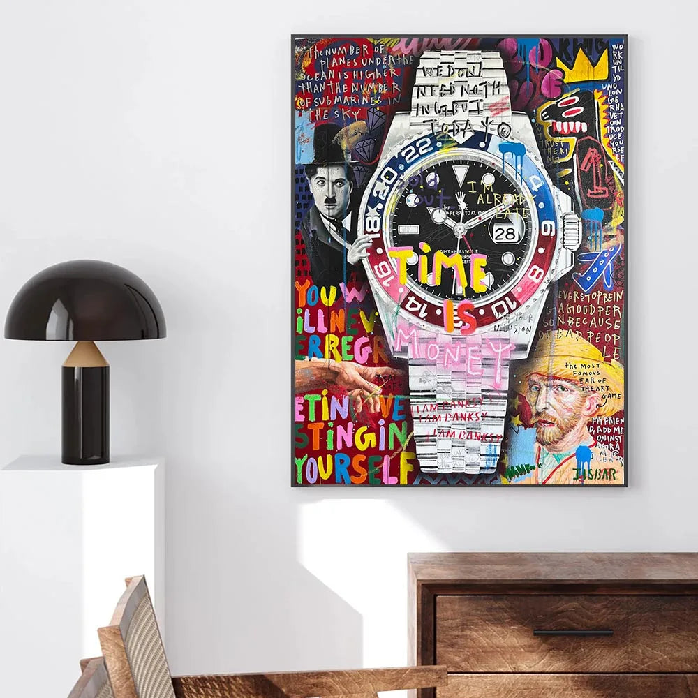 Affiche Pop Art Rolex Graffiti 