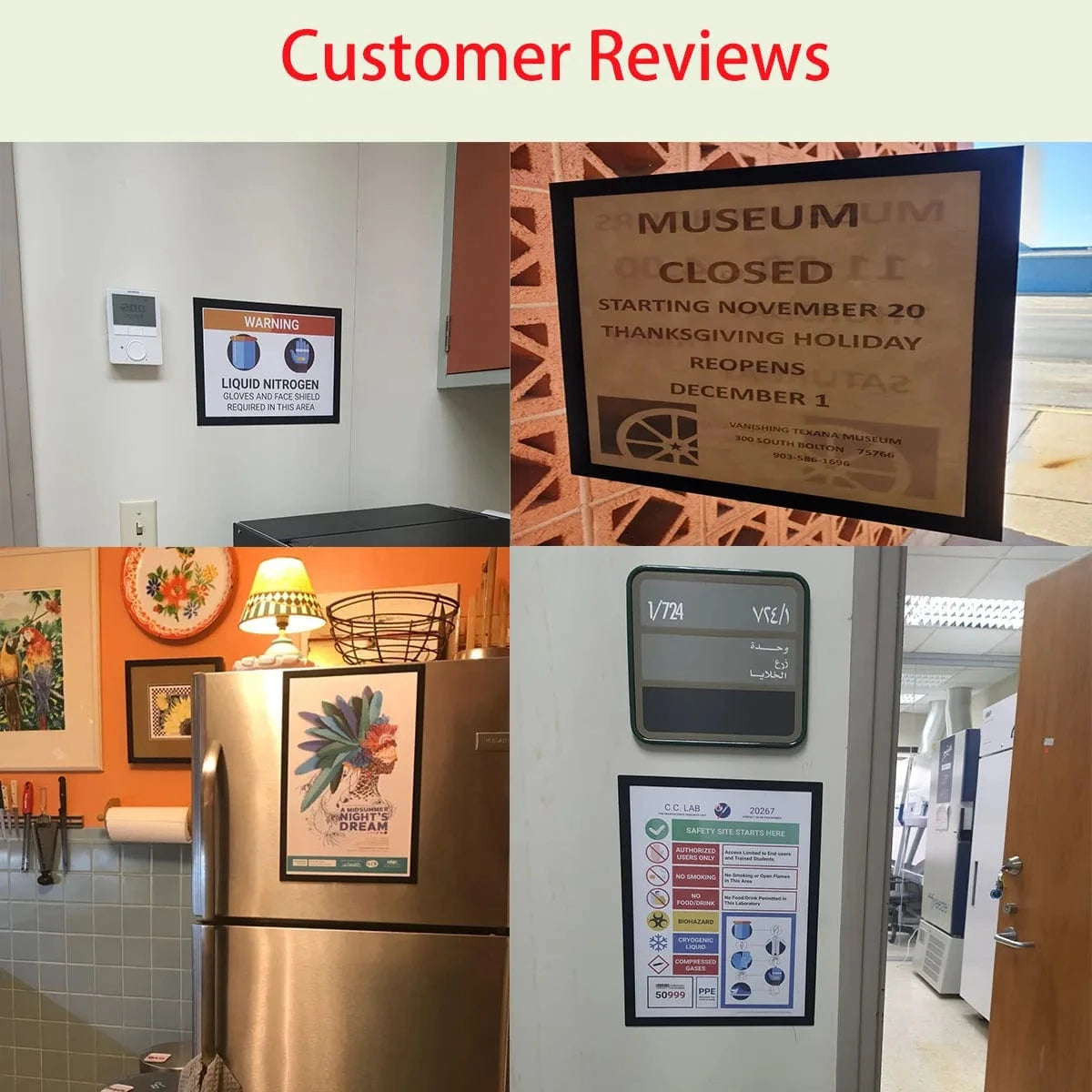 Canvanation Cadre Photo Magnétique - Pack de 5