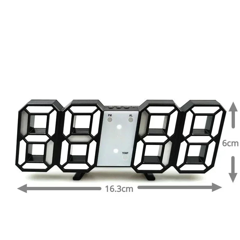 Horloge Numérique LED 3D