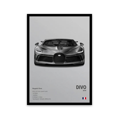 Affiche Voiture Sportif  R8 RS3 M3 M5