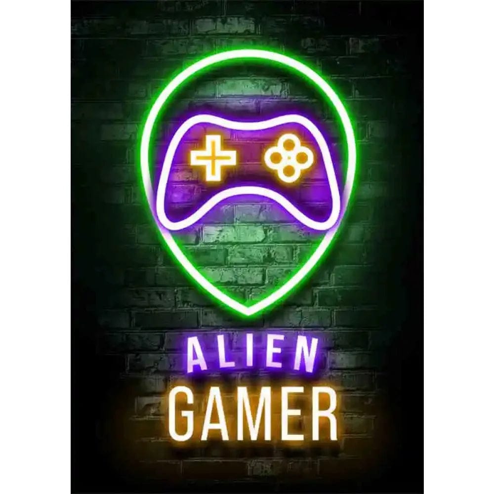 Affiche Neon Chambre Gaming