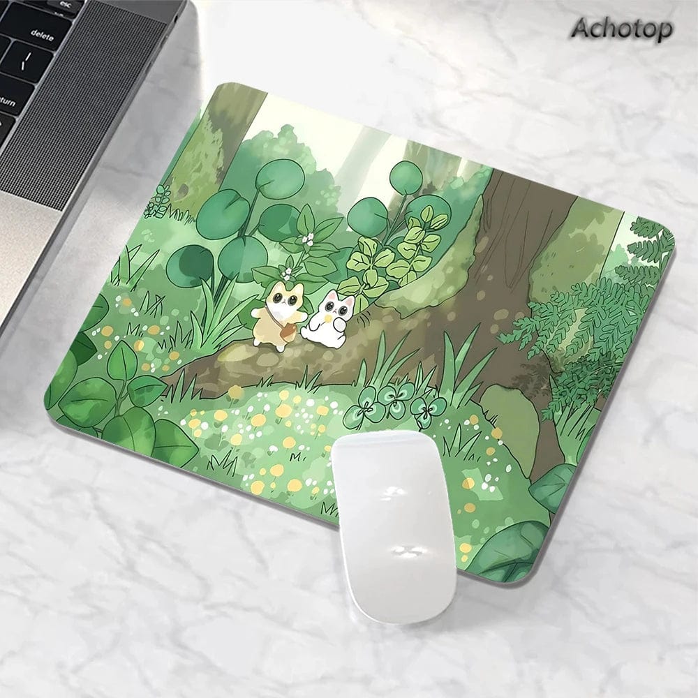 Canvanation LY008895 (21) / 18x22cm Tapis De Souris - Kawaii Forêt Magnifique