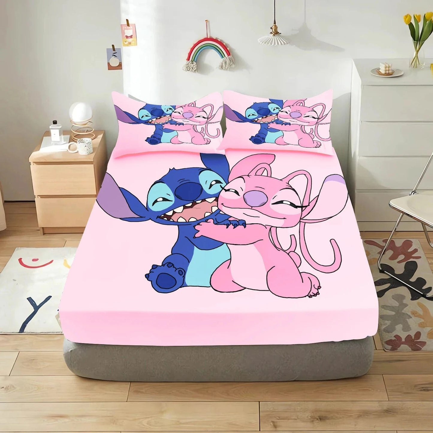 Canvanation 8 / 90x190x25cm Housse De Drap - Stitch 3-Pieces