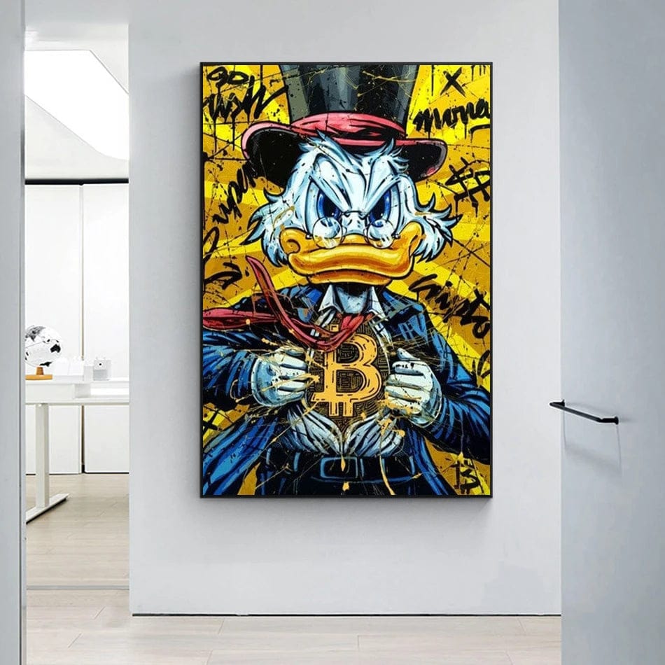 Poster Picsou Donald Diamand Street Art