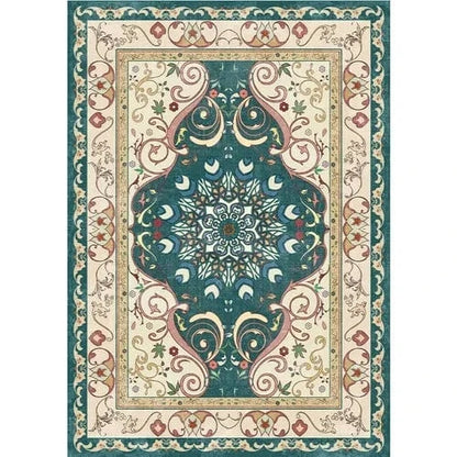 Canvanation Lint-free1 / Customizable size Tapis Berbère rectangulaire rétro moderne – Impression 3D, antidérapant & absorbant