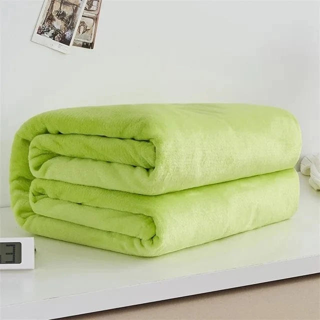 Canvanation Vert / 100x140cm 39x55inch Plaid Polaire Américain – Léger, Anti-Boulochage et Ultra-Doux pour Adultes