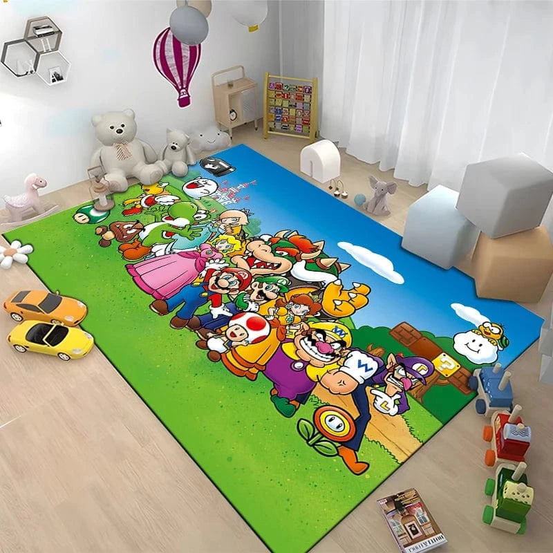 Canvanation Style Q / 150x220cm (59x86in) Tapis De Chambre - 3D Super Mario Bros HD
