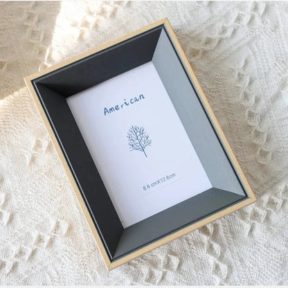 Canvanation Bleu Gris / 20.3X25.3cm 10inch Cadre Photo Rectangulaire Moderne en Résine