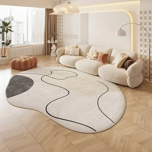 Canvanation WR1658-YD-A / 200x250cm(6.5x8.1ft) Tapis Forme Géométrique Ultra Doux  – Style moderne et polyvalent