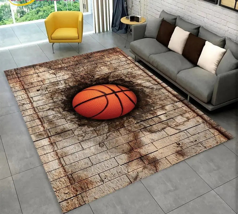 Canvanation 5 / 40x60cm Tapis De Chambre - Terrain De Basketball
