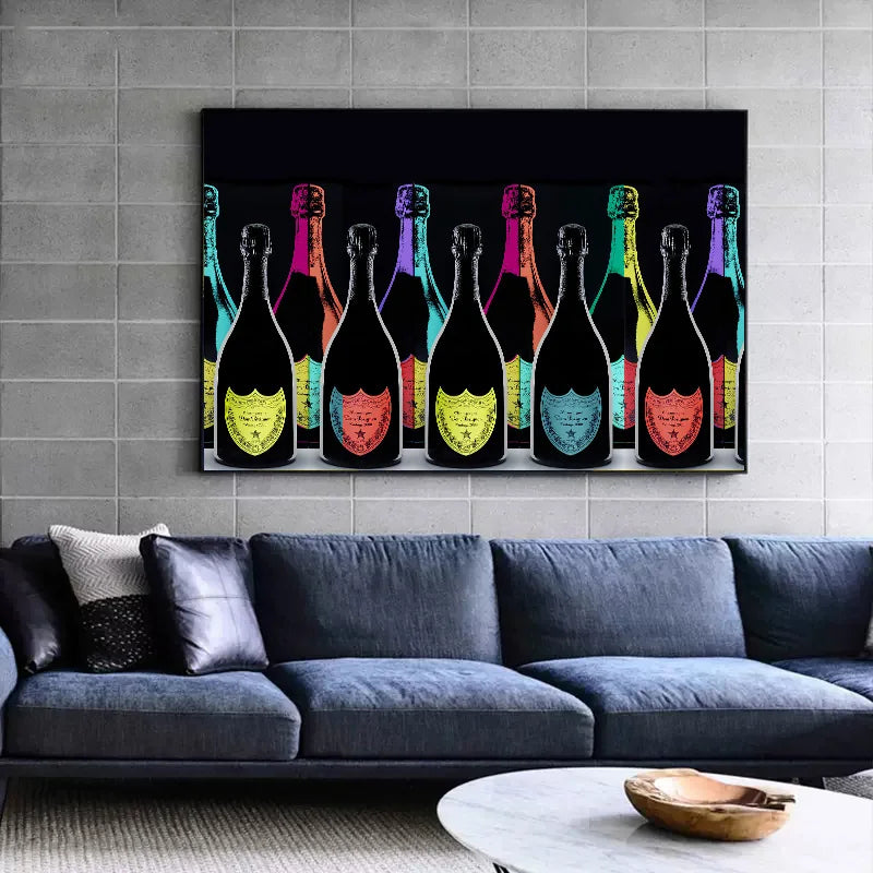 Affiche Luxe Diamant Ace Champagne Bouteille