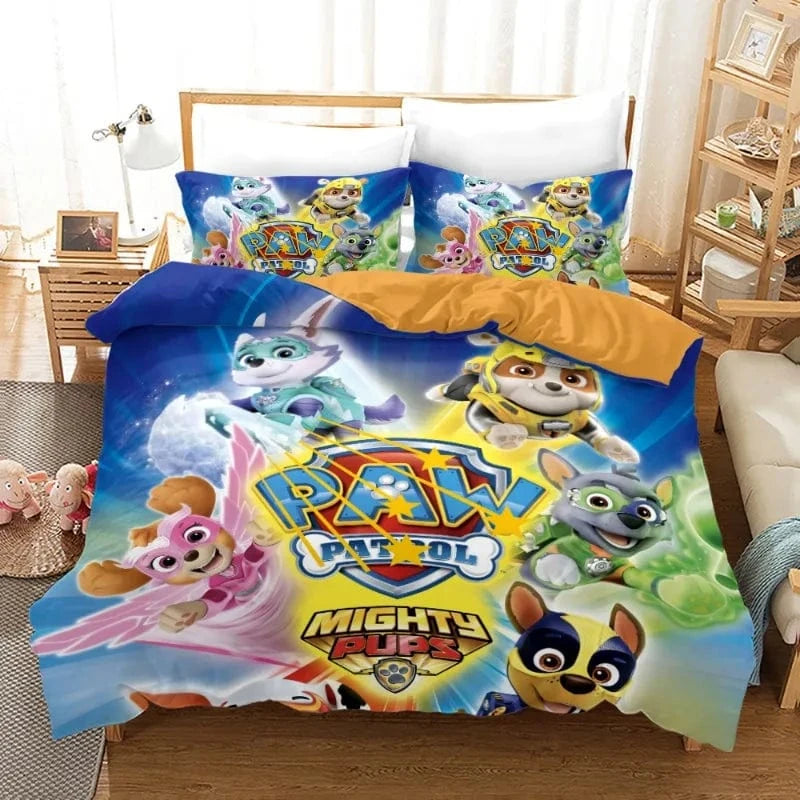 Canvanation 4 / EU Twin 135x200cm Housse De Couette - Paw Patrols Enfant 18 Couleurs