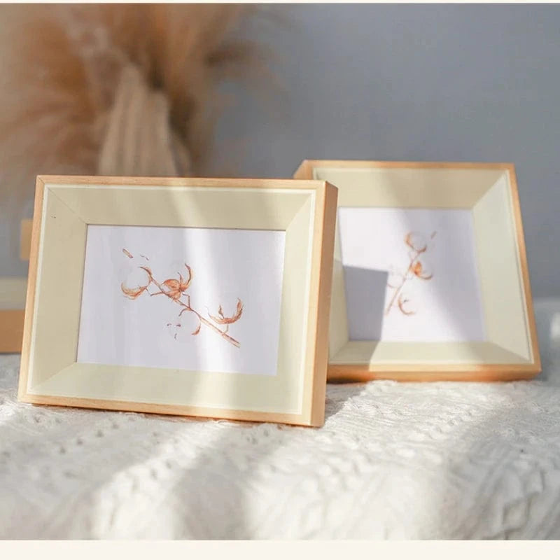 Canvanation Beige / 20.3X25.3cm 10inch Cadre Photo Rectangulaire Moderne en Résine