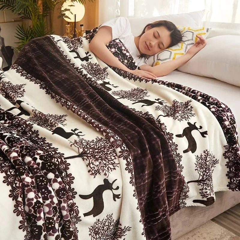 Canvanation G / 200x230cm Couverture en Polaire Corail – Ultra Chauffante