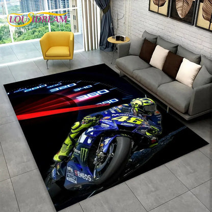 Tapis De Chambre - 3D Moto Racing