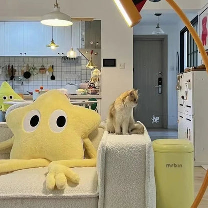 Canvanation Coussin peluche étoile géante à longues pattes