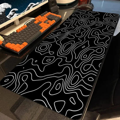 Canvanation Tapis De Souris - Noir Et Blanc Effet Optique