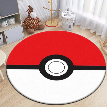 Tapis De Chambre Rond - Pokemon Pikachu