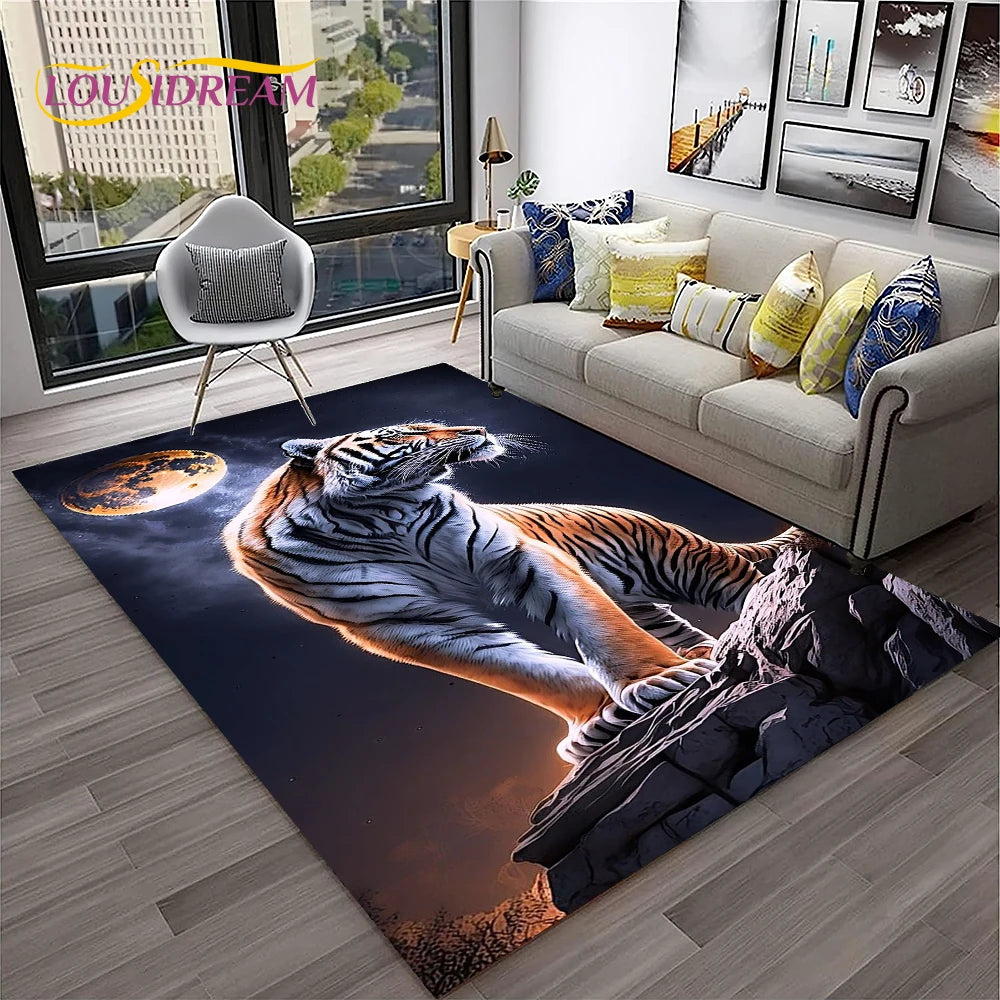 Tapis De Chambre - 3D Tigre